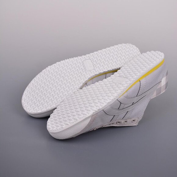 NWT Onitsuka Tiger Tokuten Grey Canvas Casual Wool Running Shoes - Picture 3 of 9